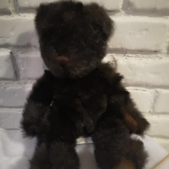 Russ 16" Midnight Dark Brown Very Soft Stuffed Bear - Picture 1 of 5